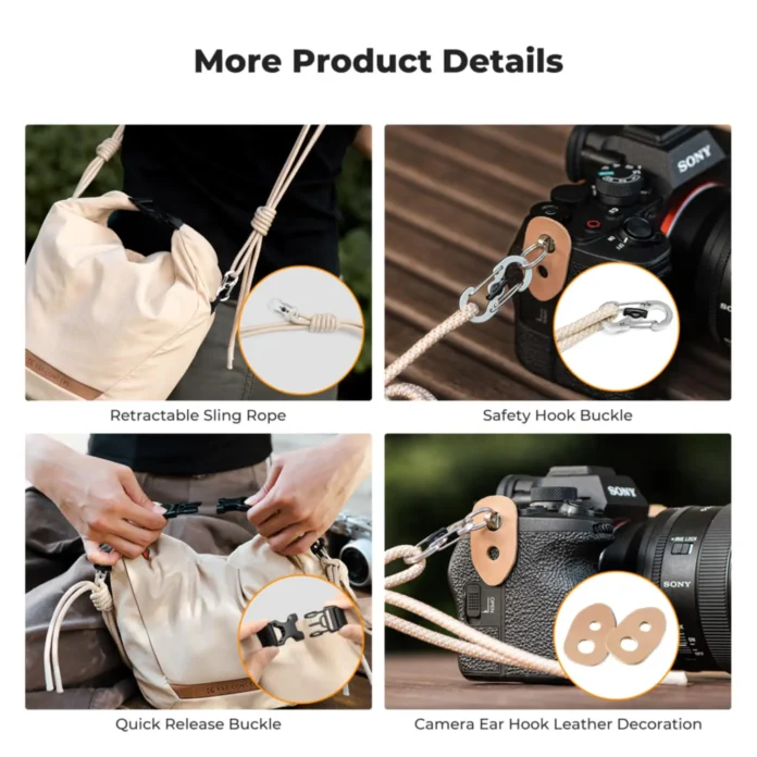 Túi đeo chéo K&F Concept Sling Bag 5L - KF13.168 (Beige)