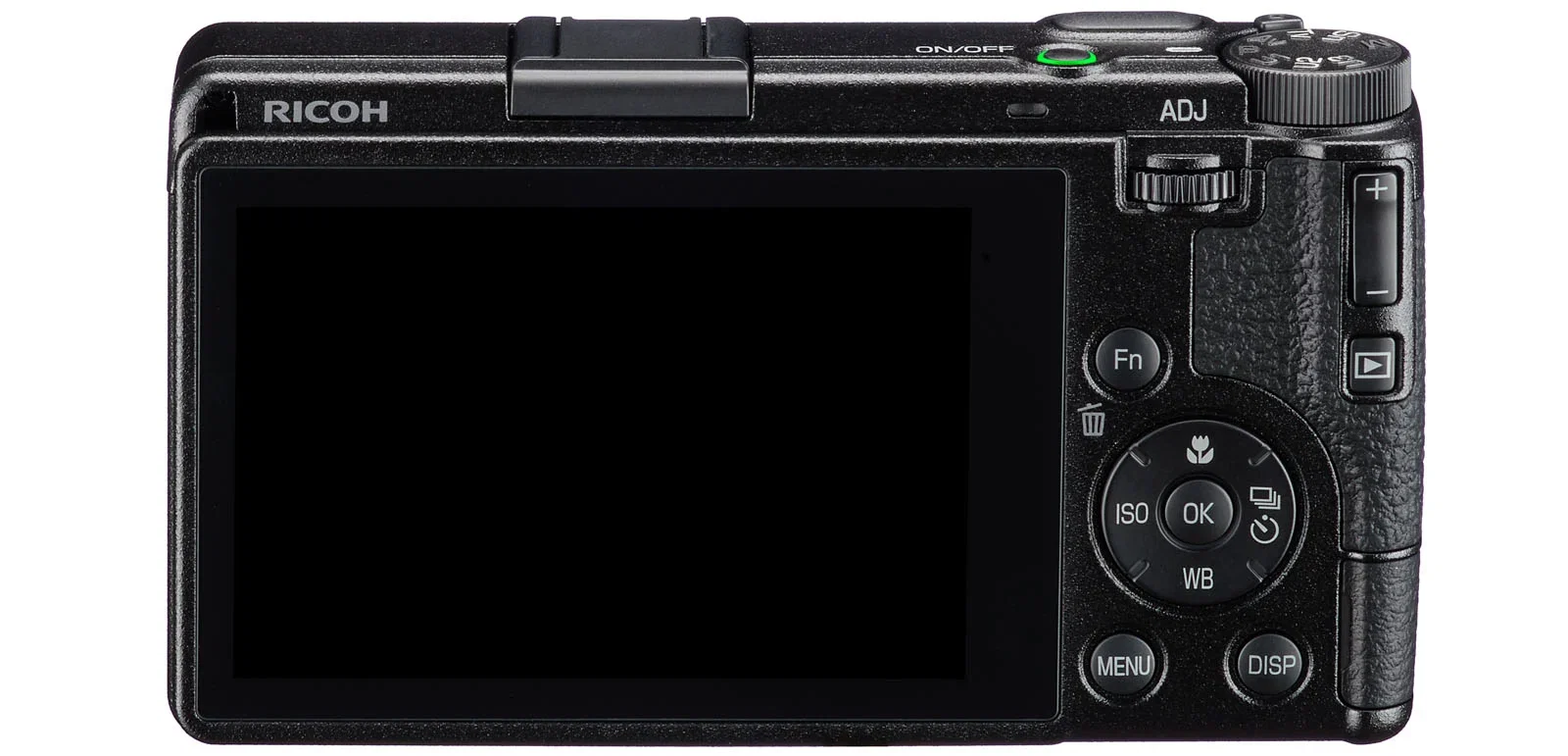 Giao diện Snap Distance-Priority AE trên Ricoh GR IV