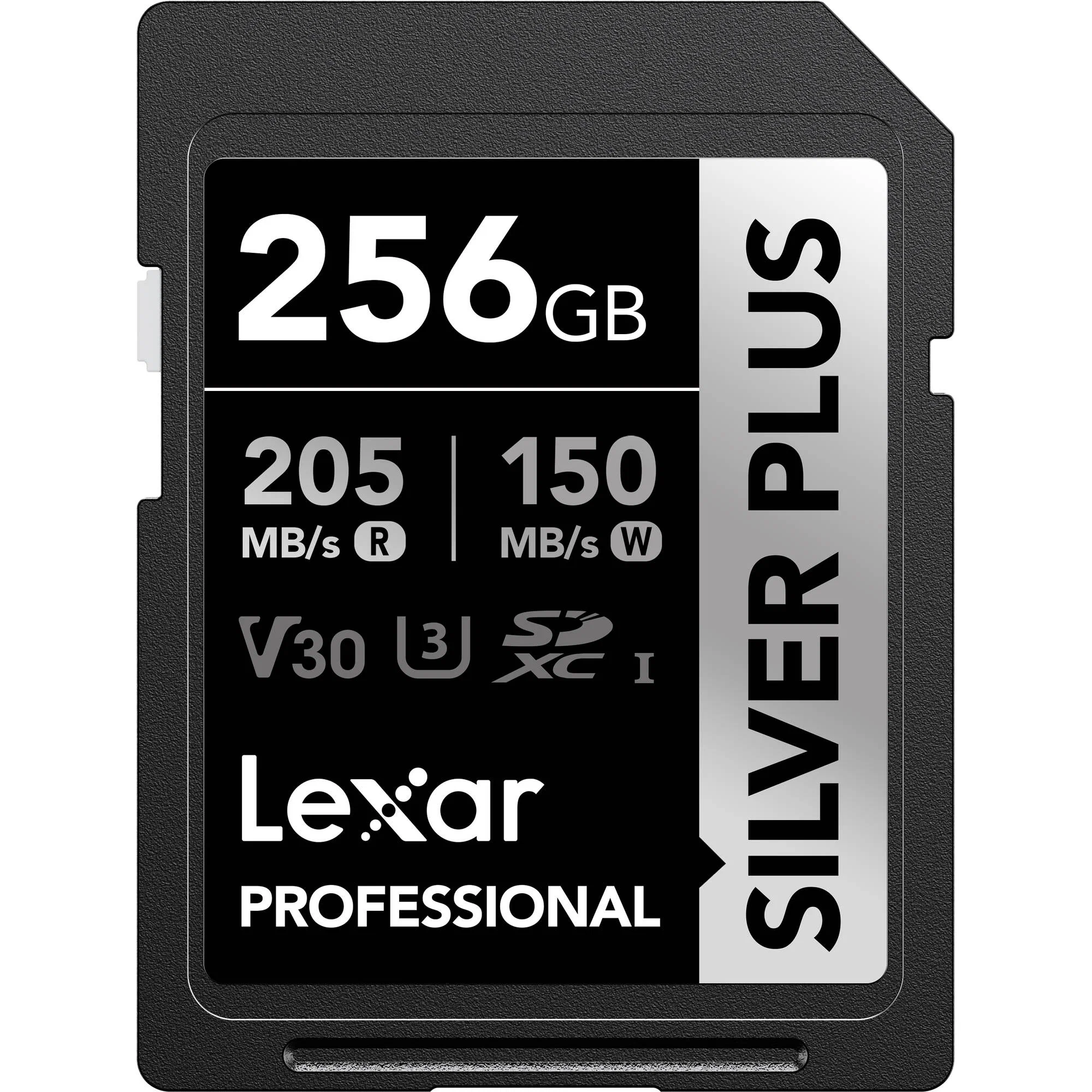 Thẻ nhớ SD Lexar 256GB Professional SILVER PLUS UHS-I V30 205MB/s