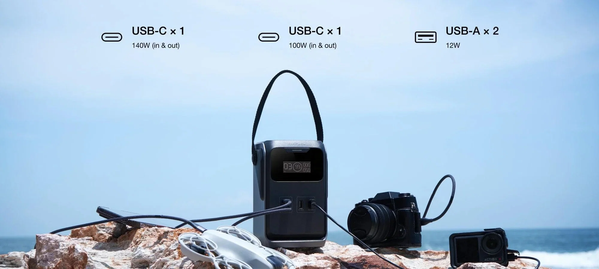 ecoflow trail 200 dc 11 6 EcoFlow Trail 200 DC sạc nhanh USB-C 200W