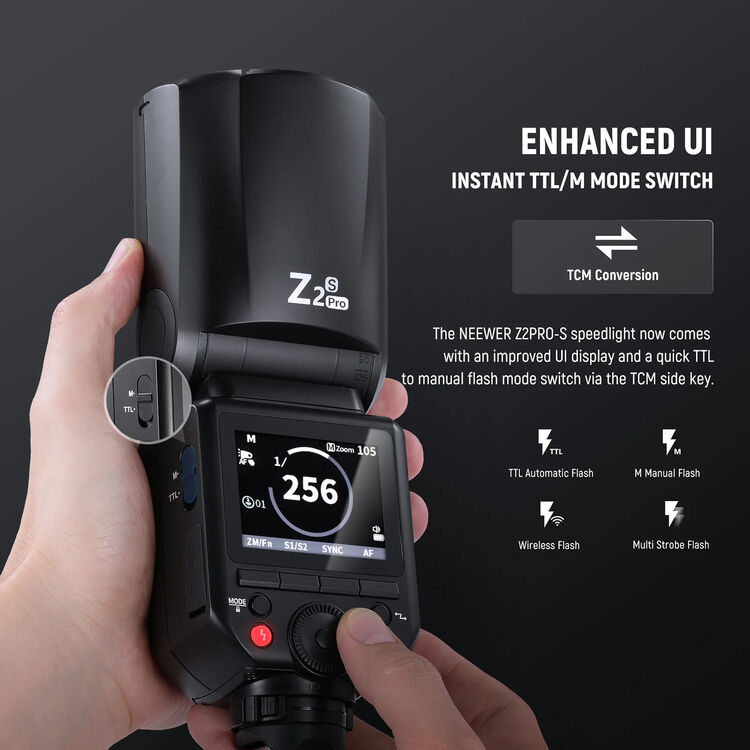 Neewer Z2 Pro 76Ws for Sony hỗ trợ HSS 1/8000s khi chụp ngoài trời