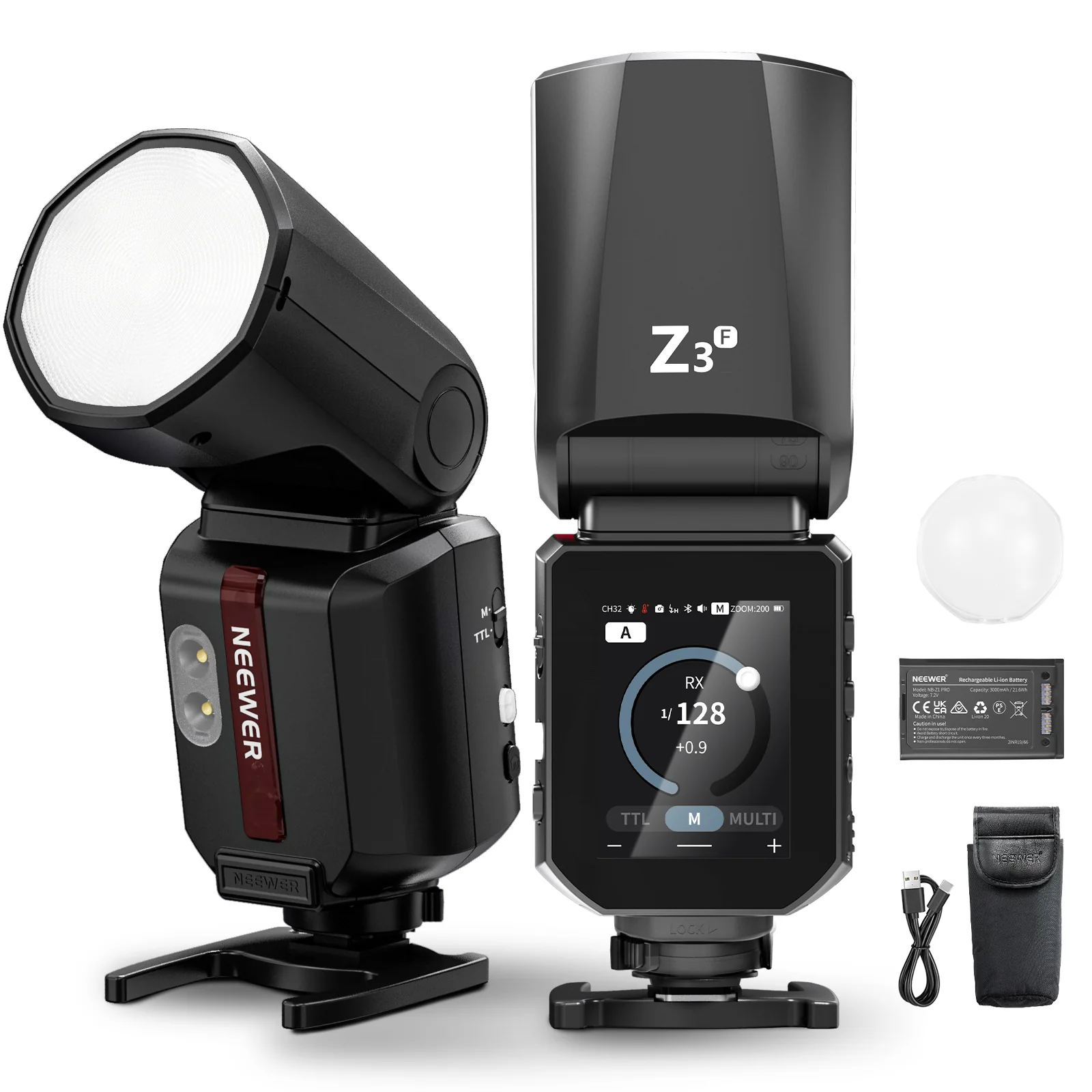 Đèn flash Neewer Z3 for Fujifilm – 100Ws, đầu tròn, cảm ứng