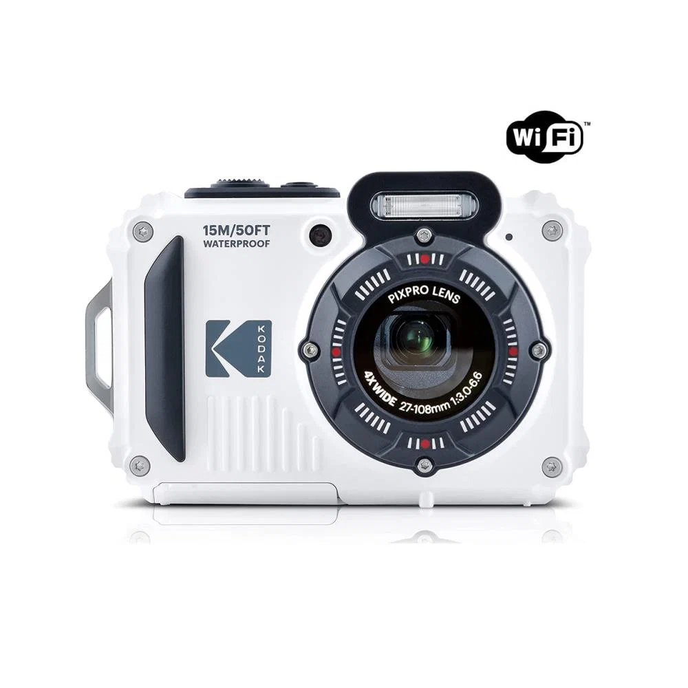 Máy ảnh Kodak Pixpro WPZ2 (White) – Chống nước 15m, 16MP, Zoom quang 4x