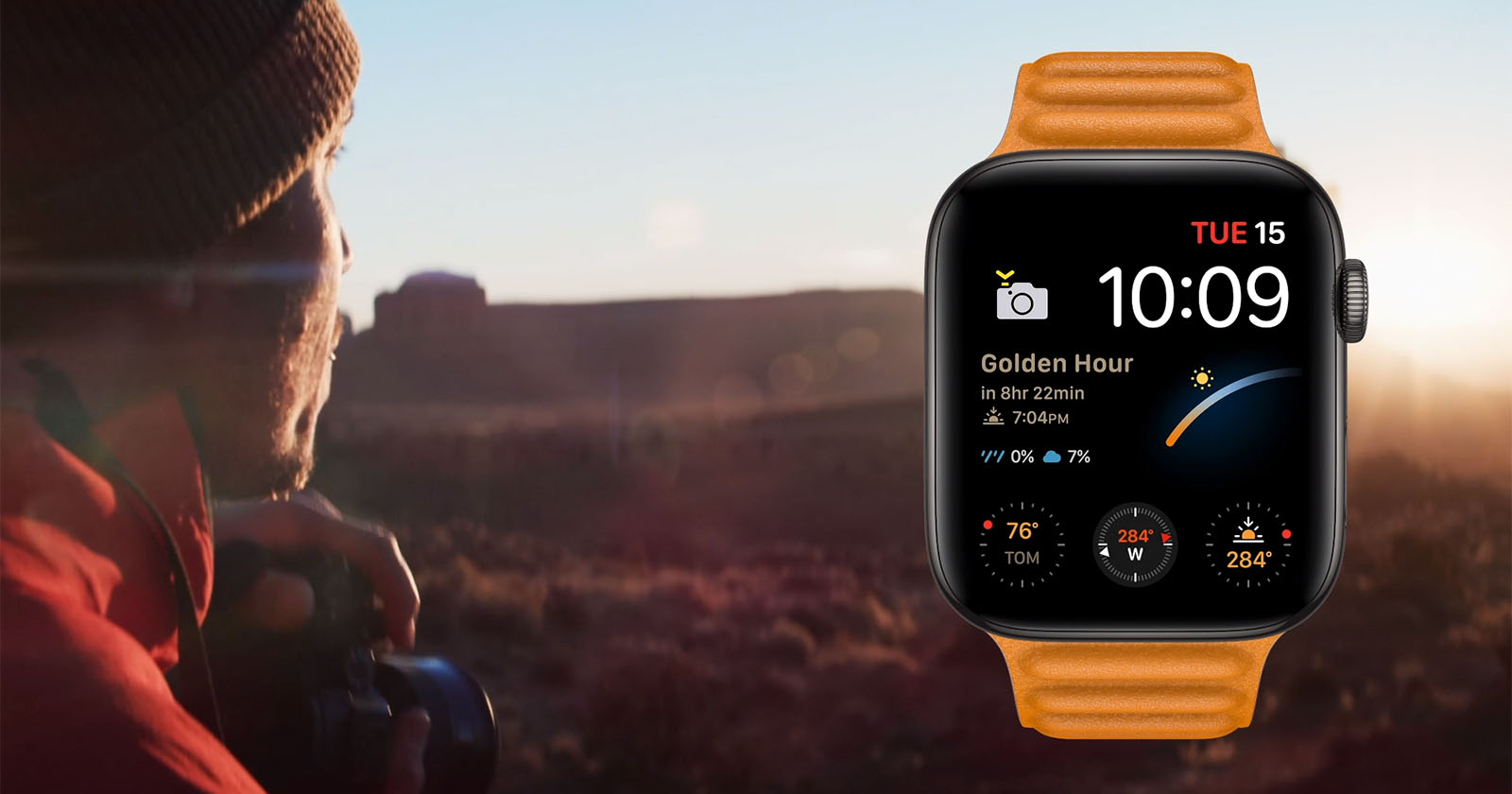 Apple Watch Series 6 mới sẽ có khả năng thông báo thời khắc Golden Hour cho nhiếp ảnh gia