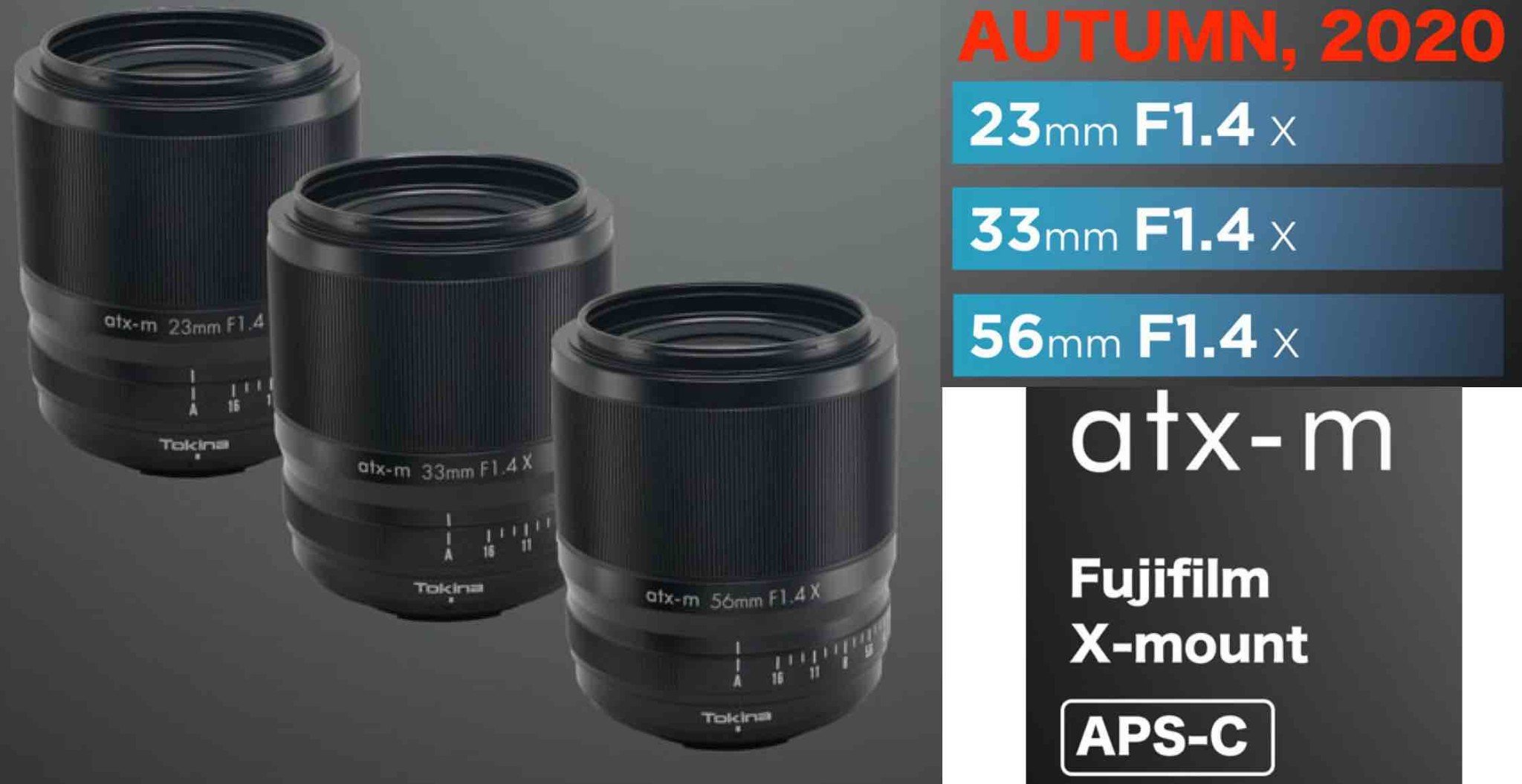 Tokina ATX-M 23mm F1.4 và ATX-M 33mm F1.4 cho Fujifilm sẽ ra mắt vào 11/12