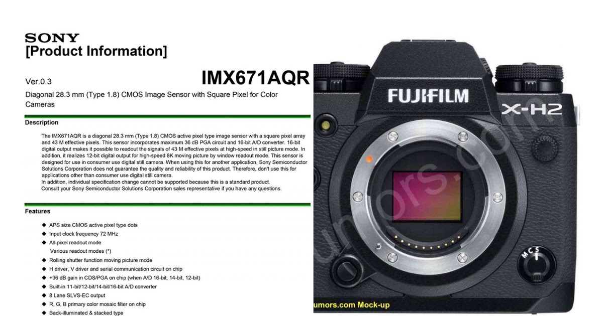 Fujifilm GFX120 và X-H2 sẽ sử dụng cảm biến Global Shutter với độ phân giải 120MP và 31MP
