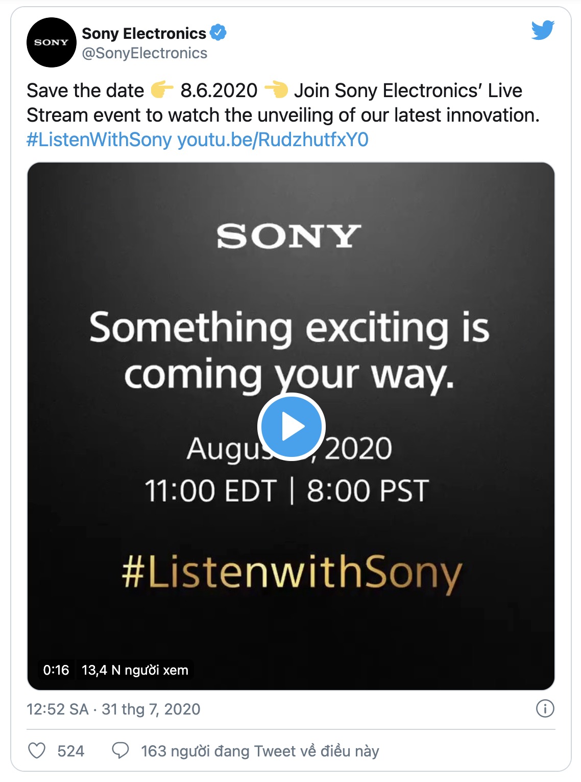 Sony sẽ ra mắt tai nghe chống ồn WH-1000XM4 vào ngày 6/8
