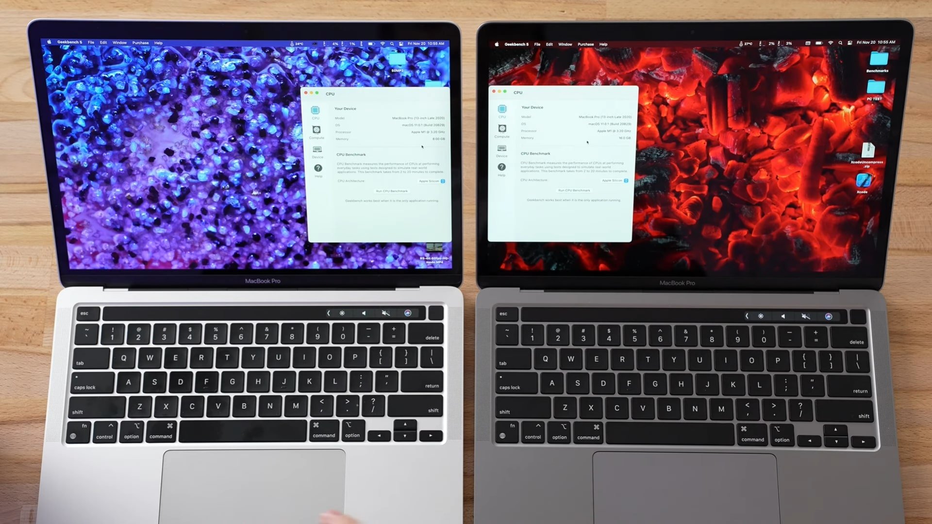 So sánh hiệu năng giữa 8GB và 16GB RAM trên MacBook Pro chip M1