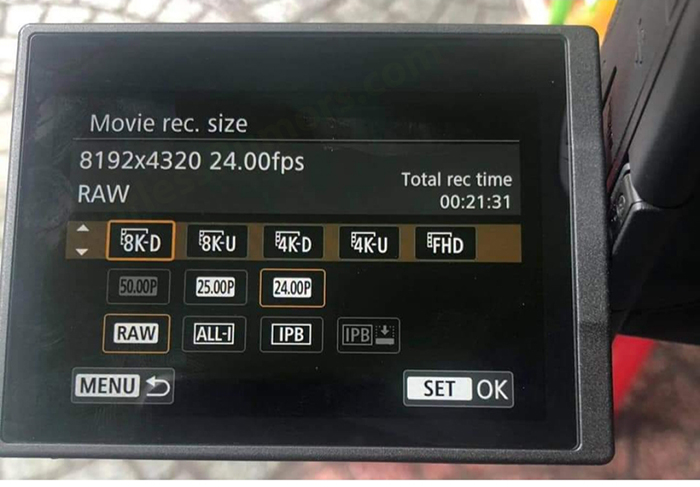 Lộ diện hình ảnh máy ảnh Canon EOS R5 với tính năng quay video 8K