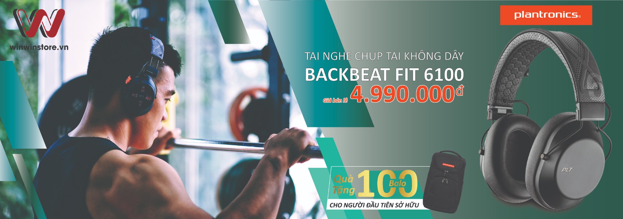 Pre-order Plantronics BackBeat Fit 6100 có ngay tai nghe chất, balo xịn