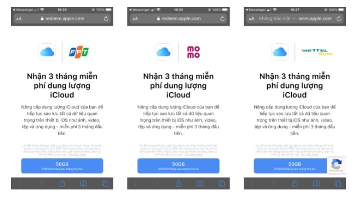 Cách nhận gói dung lượng iCloud 50GB miễn phí 9 tháng