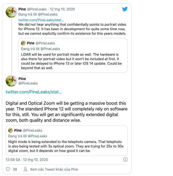 iPhone 12 ra mắt tối nay sẽ cải tiến camera góc siêu rộng, zoom quang học 30x?