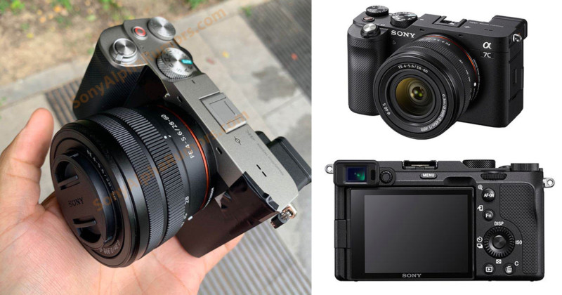 Thông tin về ảnh chính thức Sony A7c, giá dự kiến 2100 USD bao gồm ống kính 28-60mm F4-5.6