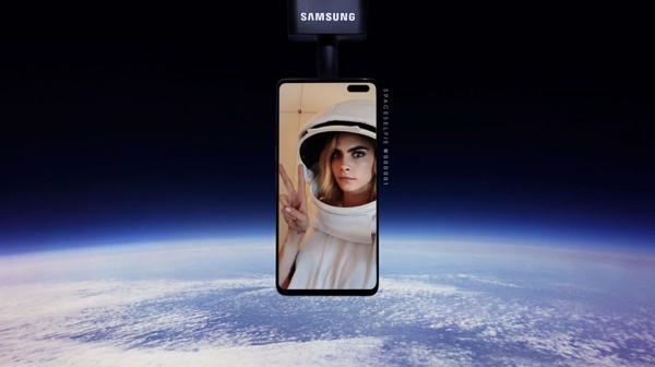 Vệ tinh Samsung Galaxy S10 #SpaceSelfie bị treo lơ lửng trên cây