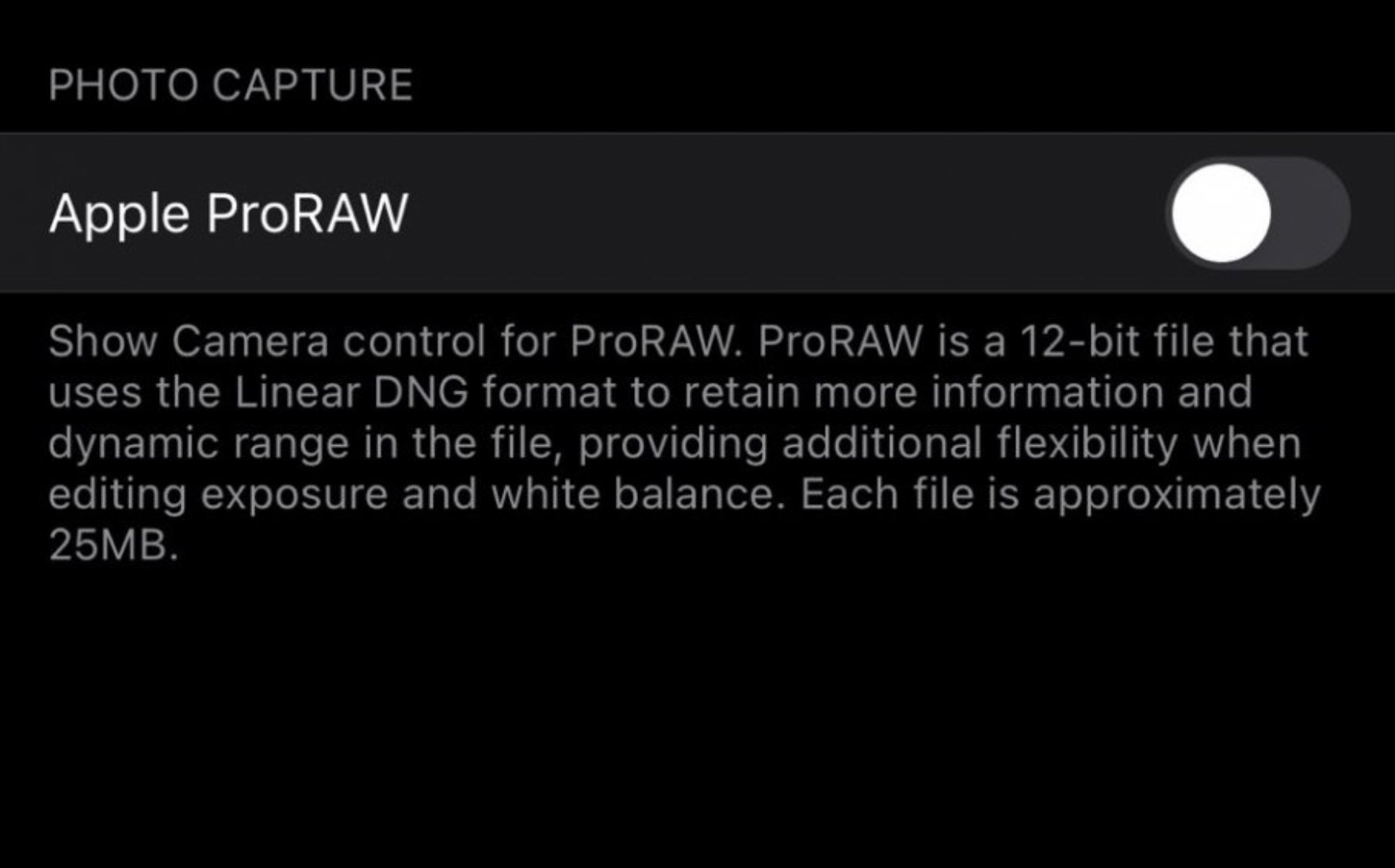 Chế độ chụp ProRAW của Apple sẽ ghi lại file ảnh 12-bit RAW DNG