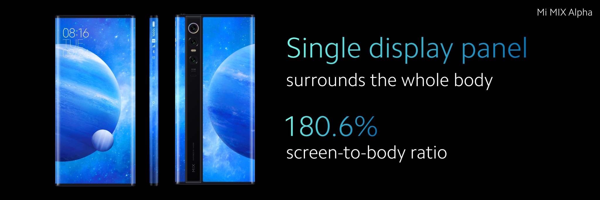 Cận cảnh Xiaomi Mi Mix Alpha: "siêu phẩm thiết kế" smartphone đương đại