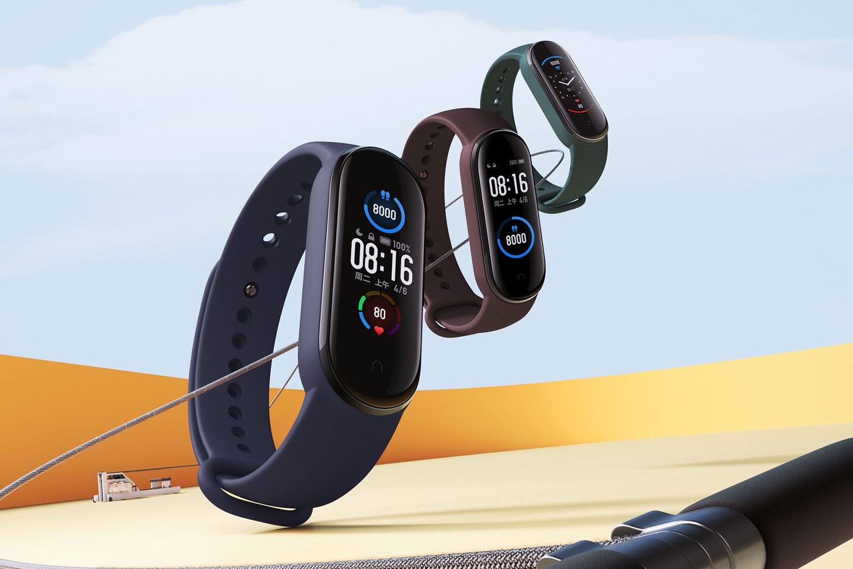 Xiaomi Mi Band 5 ra mắt, màn hình AMOLED 1.1-inch, sạc từ tính, nhiều tính năng theo dõi sức khỏe